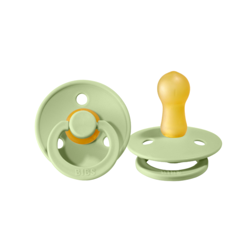 BIBS Coloured Dummies (Set of 2) - Size 1 Pistachio