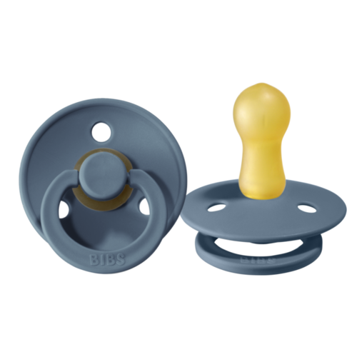 BIBS Coloured Dummies (Set of 2) - Size 1 PETROL