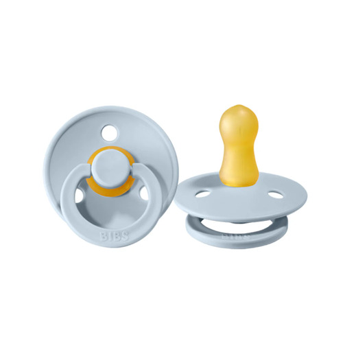 BIBS Colour Dummies (Set of 2) - Size 1 BABY BLUE