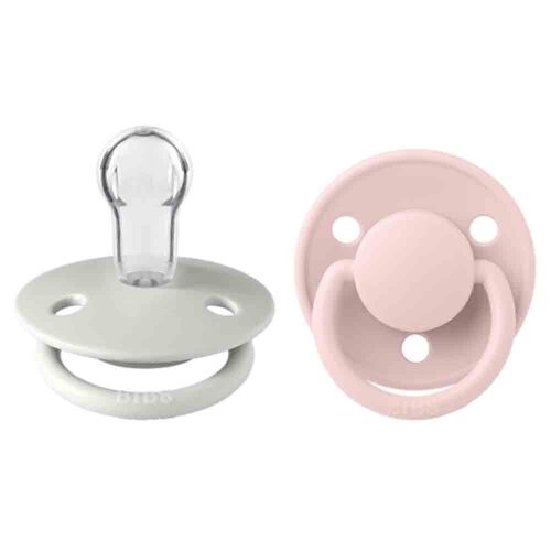 BIBS De Lux Dummies (Set Of 2) - ONE SIZE (0-3Yrs) - HAZE/BLOSSOM