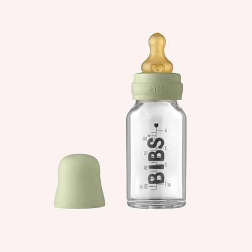 BIBS Baby Glass Bottle Set - 110ml - Sage