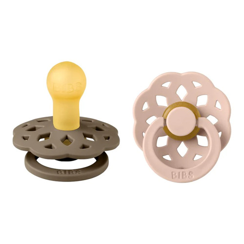 BIBS Boheme Dummies (Set Of 2) - Size 1 - DARK OAK/BLUSH
