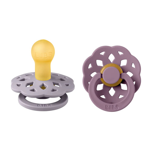 BIBS Boheme Dummies (Set Of 2) - Size 2 - FOSSIL GREY/MAUVE