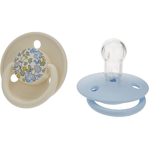 BIBS x LIBERTY DE LUX Dummies (Set Of 2) - ONE SIZE - ELOISE BABY BLUE MIX