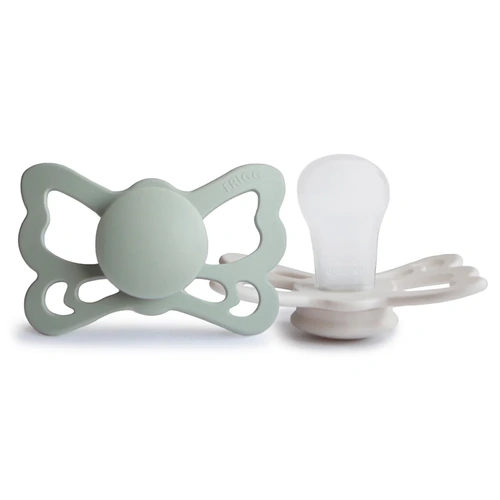 Dummies | Anatomical | Butterfly | Sage and Silver Grey | 2 PACK [2, Silicone]