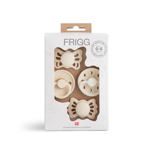 FRIGG Baby's First Dummies - Cream Moonlight Sailing