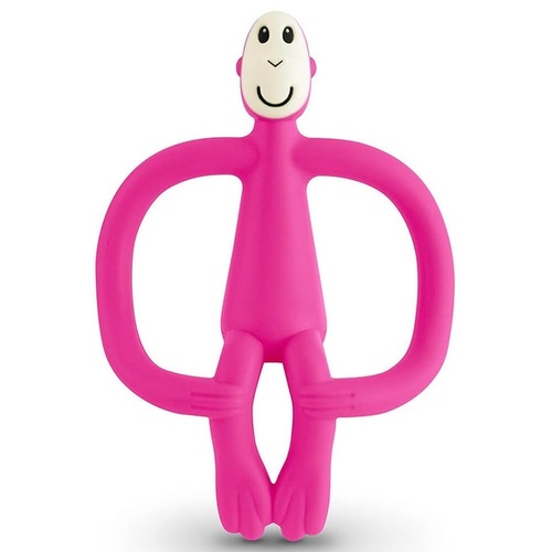 Matchstick Monkey Teething Toy And Gel Applicator - Pink