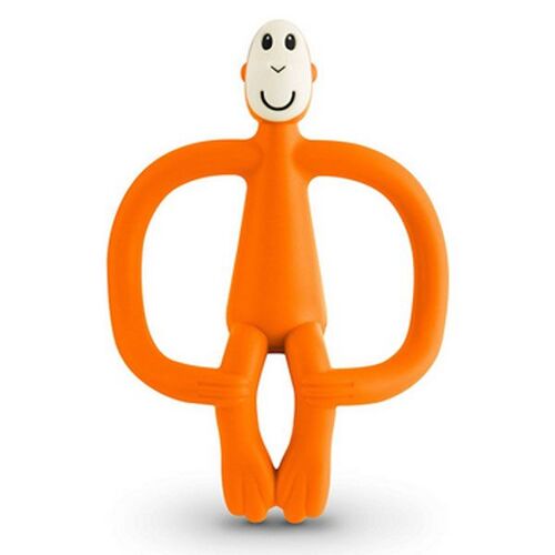 Matchstick Monkey Teething Toy And Gel Applicator - Orange 