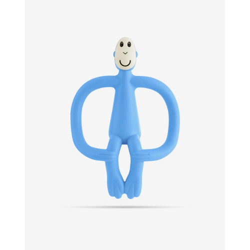 Matchstick Monkey Teething Toy And Gel Applicator - Baby Blue