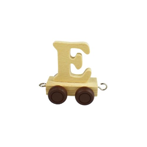 Wooden Alphabet Train Letter - E
