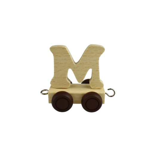 Wooden Alphabet Train Letter - M