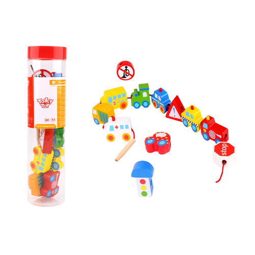 Wooden Toy | Lacing | Transportation