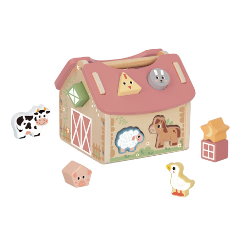 Wooden Toy | Shape Sorter | My Forest Friends - Farmhouse