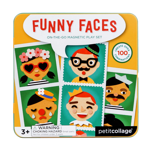 Magnetic On The Go Play Set - Funny Faces