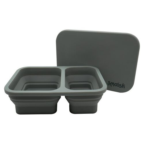 Smoosh Collapsible Lunch Box - Grey