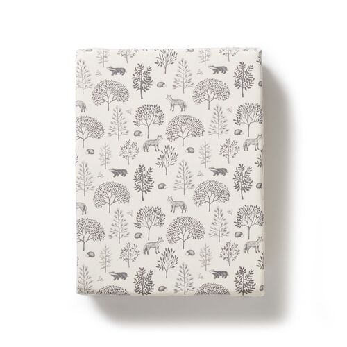 Fitted Bassinet Sheet - Woodland