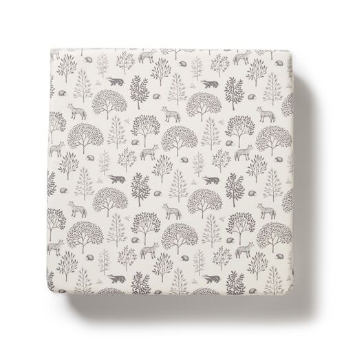 Fitted Cot Sheet - Woodland