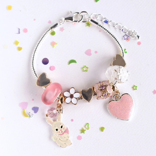 Floral Dreams Bunny Charm Bracelet