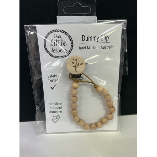 Bead Dummy Clip - Natural With Tree Leaves