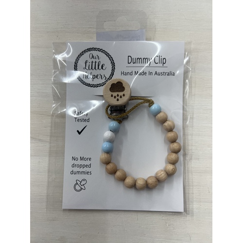 Bead Dummy Clip - Blue/White With Cloud