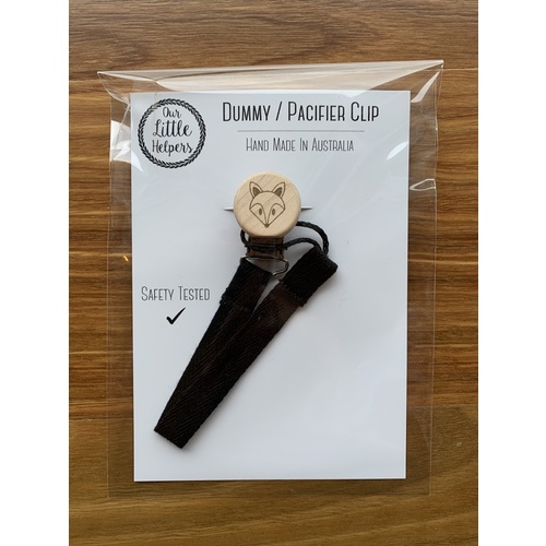 Cotton Dummy Clip - Black With Fox