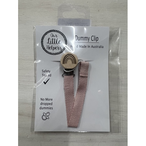 Cotton Dummy Clip - Blush With Rainbow