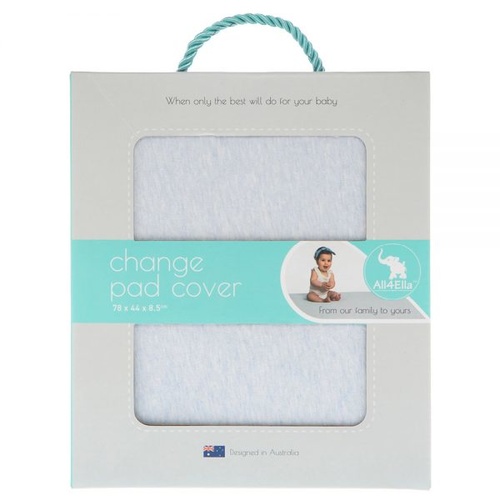 Fitted Change Pad Cover - Blue Marle