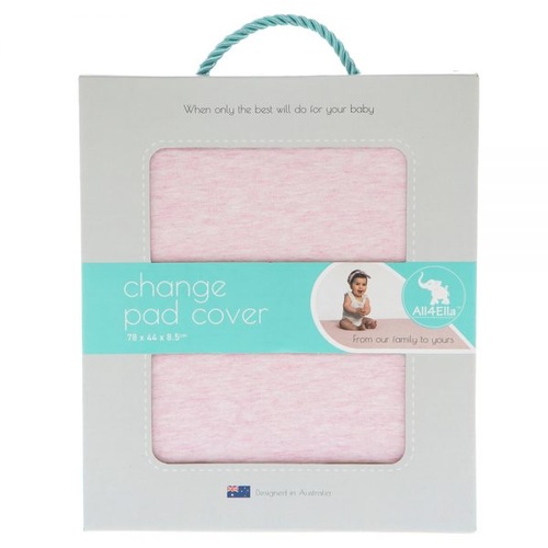 Fitted Change Pad Cover - Pink Marle