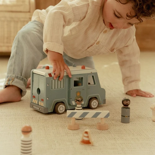 Wooden Police Van