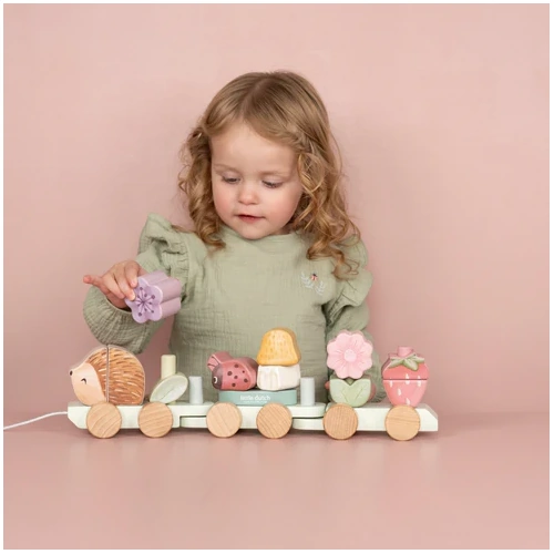 Wooden Toy | Stacking Train | Fairy Garden - Hedgehog