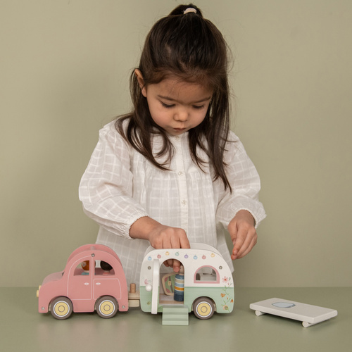 Wooden Toy | Car with Caravan