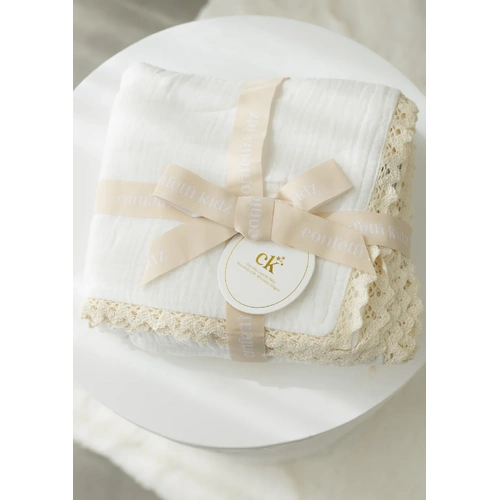 Classic Muslin Blanket I White