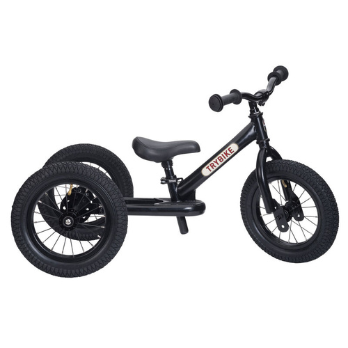 Ride-On | Bike | Steel Trybike [Matte Black, 3 wheels]