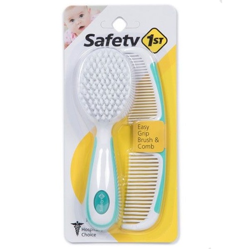 Safety 1st Easy Grip Brush And Comb Set - Aqua