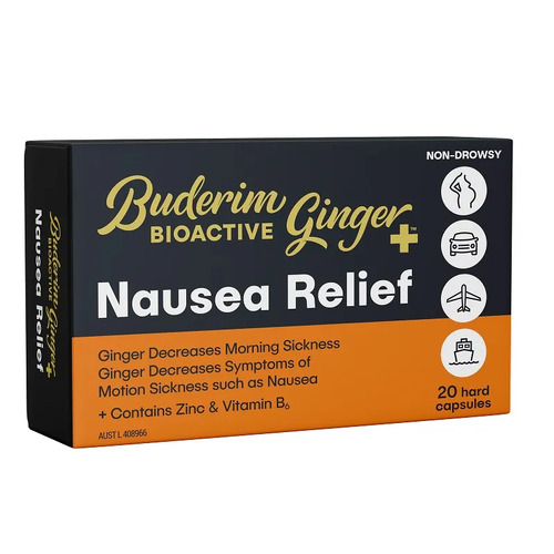 Buderim Bioactive Ginger+ Nausea Relief