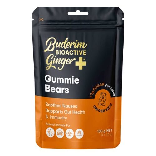 Buderim Bioactive Ginger+ Gummie Bears