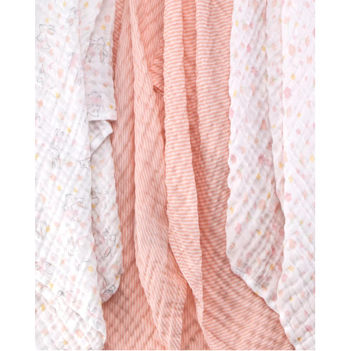 3 Pack Muslin Wraps - Ballerina Bunny