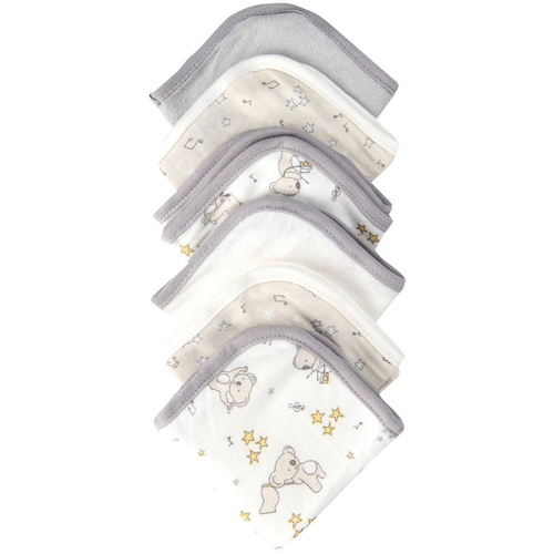 Towelling Washer 6 Pack Cheeky Koala