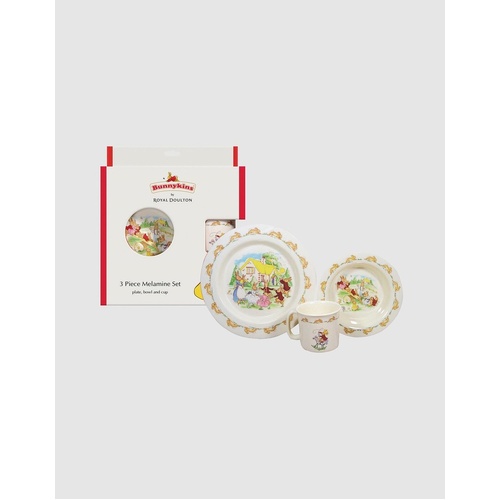 Bunnykins 3 Piece Melamine Set - Playing Beige