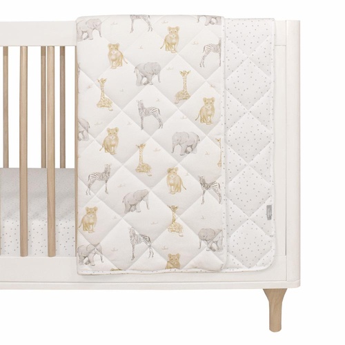 Jersey Cot Comforter - Savanna Babies/Pitter Patter