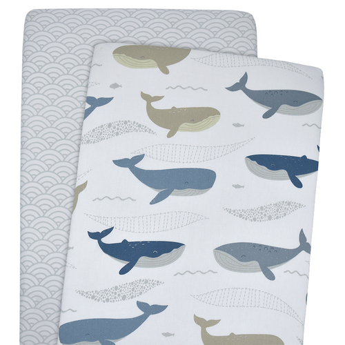 Bedside Bassinet Fitted Sheets - Oceania