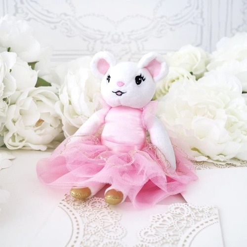 Claris The Mouse Mini Plush Toy - Parfait Pink