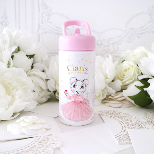 Claris The Mouse Drink Bottle With Straw