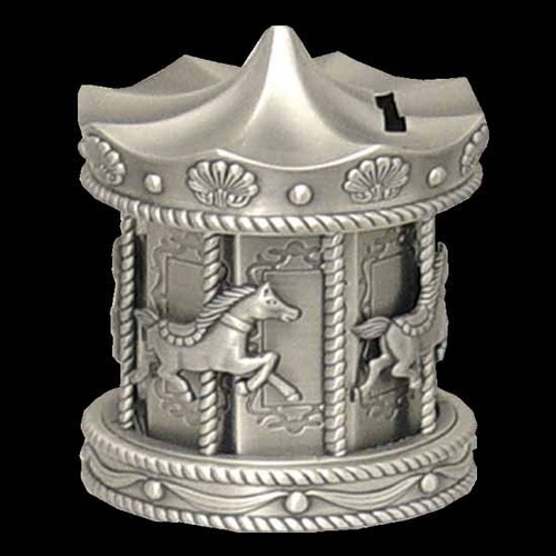 Moving Carousel Money Box Angel Imports