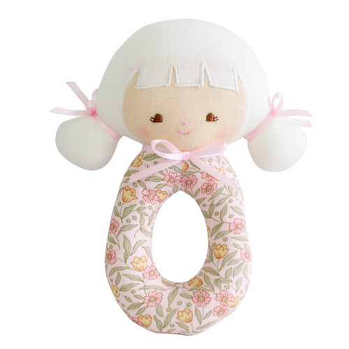 Audrey Grab Rattle - Blossom Lily Pink