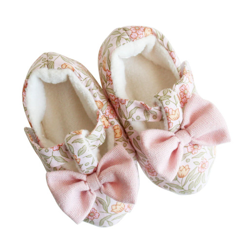 Bow Booties - Blossom Lily Pink