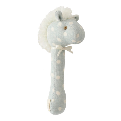 Horse Stick Rattle - Duck Egg Blue