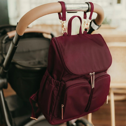 Nylon Nappy Backpack - Mulberry