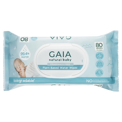 GAIA Plant-Based Water Wipes