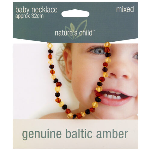 Baby Necklace - Baltic Amber - Mixed